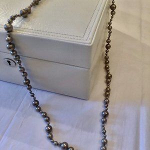 J-Crew - Silver / Dark Grey Costume Pearls